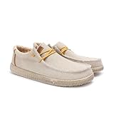 PITAS | WP150 Steve | Herren Mokassins | Flache Slipper für Männer | Slip on Loafer | Sneakers | Schlupfschuhe | Freizeitschuhe | Walkinpitas Schuhe | Beige 42