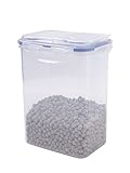 LocknLock PP Classic Schüttdose 1,8L | 15,1 x 10,8 x 19 cm | 100 % Luftdichte Aufbewahrungsbox | Lebensmittelspender für Müsli oder Futter | BPA-freier & spülmaschinenfester Vorratsbehälter