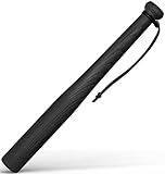 Victorer Baseballschläger aus Holz mit Paracord-Handschlaufe – hergestellt in der EU (46 cm Schwarz)