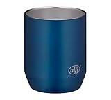 alfi CITY DRINKING CUP 280ml, saphire blue, robuster Edelstahl-Trinkbecher, hält Getränke länger warm und kalt, bruchfest, doppelwandiger Edelstahl, Tasse für Büro, Garten, spülmaschinenfest, BPA-frei