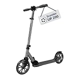 HUDORA Scooter Up 200 - Geräuscharmer Aluminium-Roller für bis zu 100kg - Höhenverstellbarer & zusammenklappbarer Tretroller - Ruckelfreier Kick-Scooter für Kinder / Jugendliche & Erwachsene