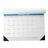 CLISPEED Praktischer Blauer Wandkalender mit Monatsübersicht und Wochenplaner Multifunktionaler Familienplaner für Büro und Zuhause Dekorativer Jahreskalender zur Effizienten Zeitplanung