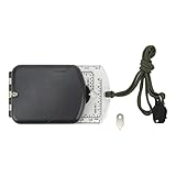 XIASABA Multifunktion aler Kunststoff kompass mit Waage Tragbares Gradiometer Lupe LED-Lampen Werkzeug Ideal für Outdoor-Erkundung Camping und Bergsteigen mit Lumin