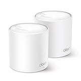TP-Link Deco X50 Mesh WLAN Set (2 Pack), Wi-Fi 6 AX3000 Dual Band Router & Repeater, 3X Gigabit Ports für Jede Einheit, empfohlen für Häuser mit 3-4 Schlafzimmern, Umfassender Jugendschutz, WPA3