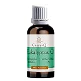 Casse-Q Eukalyptusöl 100% rein 10 ml – naturreines ätherisches Öl für Aromatherapie, Diffuser & Raumduft – frischer Eukalyptusduft für Wellness & DIY