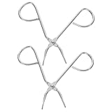 DECORNIJIA 2 Stücke Augenbrauenpinzette mit Scherengriff Teiliges Präzise Pinzette für Augenbrauengrooming und Wimpernformung Praktische Beauty Werkzeuge für Damen