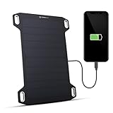 Sunnybag LEAF MINI | Solar Ladegerät mit 5 Watt Leistung | Unterwegs Handy oder Powerbank Laden mit Solar Panels | Ultra-leicht, wasserfest | nur 158g | USB solar Charger für Wandern, Camping, Outdoor