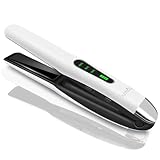 SUNMAY Voga Glätteisen Kabellos, Titan Glätteisen Locken und Glätten 2 in 1, Tragbares Akku Haarglätter, Kabelloser Haarglätter Mini Reiseglätteisen, 3 Ainstellbaren Temperaturen, 5000mAh Akku