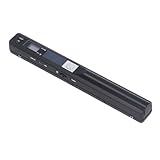 Ejoyous Handscanner Dokumentenscanner Tragbarer Scanner 900DPI A4 Farbscan JPG/PDF Mobilscanner Unterstützung für Unterwegs Büro, für Dokumente Quittungen Fotos (Black)