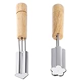 Luxshiny 2 Stück Ausstechformen für Kekse aus Edelstahl Herz Blumenform Langlebige Keksformen für Backzubehör und Dessertgestaltung