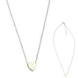 Halskette Teufel 26 anfängliche herzförmige Alphabet-Halsketten für Frauen Halsketten für Frauen AZ 26 anfängliche goldene Halsketten mit Alphabet Mädchen (D, One Size)