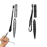 Multifunktionaler Schlüsselanhänger 2 Stück – Tactical Pen mit rutschfester Oberfläche, 13 cm Länge für große Hände, robustes Design mit Glasbrecher & Schraubendreher, ideal für Alltag & Out