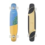 VOLADOR 124,5 cm Dancing Longboard RhythmFlow Pro | Maple Deck mit Zoned Grip Tape | für Anfänger, Freestyle-Tänzer und Pendler (Gardenie)