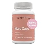 Morosil Kapseln 400 g mit Vitamin C, Antioxidantien und schwarzem Pfeffer für erhöhte Absorption, 60 Kapseln für 60 Tage, Moro Caps Tummy Tox