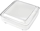 Guzzini - Gocce, Quadratische Käseglocke - Transparent, 25,5 x 25,5 x h11,5 cm - 27000000