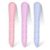 OFFCUP Dreieck Radiergummi, 3 Stück Dreieckradierer Grip, Universal Radiergummi, Radiergummi aus Gummi, Dreieckradierer Grip für Schulen und Büros Malerei(Tiefviolett, Hellviolett, Rosa)