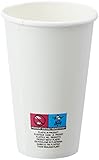 Heku 30908: 50 Pappbecher, weiß, 0,3l, Frischfaser mit Beschichtung,
