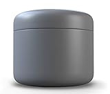 JCASE Stabile Stash Metall Dose I Luftdicht I Wasserdicht I ø55x46mm I UV Licht geschützte Box für Pillen, Kräuter und Gewürze (Grey)