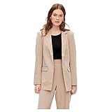PIECES Damen Pcbozzy Ls Loose Blazer Noos Bc Klassischer Blazer, Silver Mink,L
