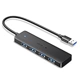 UGREEN USB Hub 3.0 USB Splitter 5Gbps USB verteiler für MacBook, Mac Mini, iMac, Surface Pro, XPS, Thinkpad, USB Flash Drives, Mobile HDD, Desktop PC, und mehr(15 cm)
