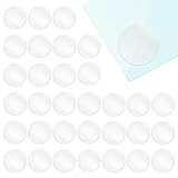 100 Stück Glasplatte Tisch Antirutsch Pads, Transparent Tischplatte Stoßstangen, Nicht Klebende Schutzpuffer Abstandshalter für Esstische, Couchtisch, Werkbänke, Schneidebretter (20 x 2 mm)