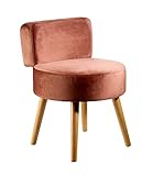 Echtwerk Sessel 'Milo', Polstersessel, Skandinavischer Sessel, Stuhl mit Komfort, hohe Rückenlehne, weiche Schaumstoffpolsterung, für Wohnzimmer & Leseecke, Holzfüße, 44 x 58 cm, 4 kg, Taupe