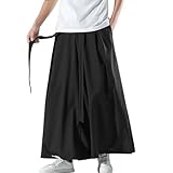Männliche lässige Shorts mit mittlerer Taille, solide Splice-Tasche, Kordelzug, knielange Shorts Cargohose Schwarz Herren (Dark Blue, 36)
