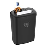 Aktenvernichter mit Partikelschnitt & 12 Blatt Einzug | Cross-Cut Schredder für Kreditkarten, CDs | Sicherheitsstufe P-4, DSGVO-Konform | Flüsterleise, 6.4 Gallonen, für Home Office