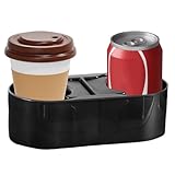 Auto-Getränkehalter, doppelter Getränkehalter, fester Getränkehalter, Konsolen-Organizer für Reisen, Camping, Alltag, Wohnmobile, Busse, Golfwagen