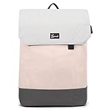 LOVEVOOK Rucksack Damen, 17 Zoll Laptop Rucksack Schulrucksack Mädchen Teenager mit Laptopfach & Anti Diebstahl Daypack Elegant für Reisen, Uni, Schule u. Büro, Rosa