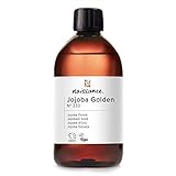 Naissance Jojobaöl Gold (Nr. 233) - 500ml - Naturreines Kaltgepresstes Pflegeöl für Haare Kopfhaut, Bart, Haut, Körper, Gesicht, Massage, Kosmetik - Veganische Hautpflege