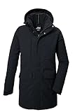 killtec Herren Funktionsparka/Parka mit abzippbarer Kapuze KOW 80 MN PRK, schwarz, M, 41848-000