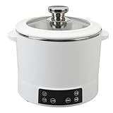 MGHRUE 3L Elektrischer Hot Pot Edelstahl Innenhebe-Reiskocher Mit Niedrigem Zuckergehalt Elektrischer Dampfgarer Low Carb Reiskocher Topf