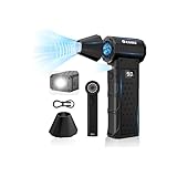 XJUGEZ Elektrische Staubgebläse mit Anzeige,130.000 U/min Druckluft Staubgebläse mit LED-Zusatzlicht und 3-Modus-Taschenlampe, 4-Gang-Mini-Gebläse im Stern-Design für PC, Hausreinigung, Auto, Schnee