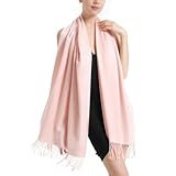 vimate Pashmina Tücher und Wickel, Damen Pink Soft Brautjungfer Schal Kaschmir Pashmina Schals für alle Jahreszeiten (DE-Baby Pink)