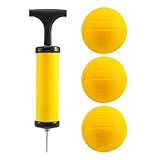 Ancyen Roundnet Spiel Ball Austauschbare Wettkampf BäLle Mini Volleyball 3 Pack mit Pumpe