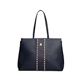 Tommy Hilfiger Damen Th Timeless Tote Aw0Aw18157 Tragetasche, Blue (Space Blue)