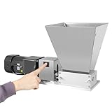 TONFEION Elektrische Getreidemühle 4L, Flockenquetsche Edelstahl Getreid Walzenmühle, 60W Haferquetsche Schrotmühle Malzmühle Verstellbare, Multifunktionsschleifer 75RPM Kornquetsche