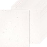 InnoStars 60 Blatt Elfenbein Lebenslaufpapier A4, 300 g/m² Tonkarton Creme Papier, Karton mit Goldfolienflocken, Bastelpapier für Einladungen, Scherenschnittpapier, Scrapbooking, Karten, DIY Basteln