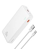 Baseus Power Bank 20000mAh 20W PD QC3.0 Schnellladung Externer Akku USB C Powerbank 2 Ausgänge Kompatibel mit iPhone 15 14 13 12 11 Series Samsung Galaxy S21 S22 Huawei iPad Tablet Xiaomi Oppo usw