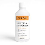 CAIRCON Universal Verdünner 1L – Farbverdünner & Lackverdünner lösemittelbasiert, für Kunstharz-, Alkyd- & Öllacke, Reinigung & Entfettung