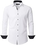 J.VER Hemd Herren Knitterfreie Stretch Freizeithemden...