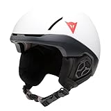 Dainese Unisex-Adult ELEMENTO Skihelm aus Polycarbonat, leicht und widerstandsfähig, Weiß/Schwarz, L
