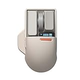 LOFREE Touch PBT Kabellose Maus mit USB-Empfänger, Bluetooth, kabelgebundene Verbindung, wiederaufladbar, 4000 DPI mit OLED-Bildschirm, kompatibel mit Glasoberfläche, für Mac, Windows, PC,