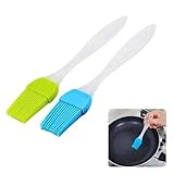 SDKZBFC 2 Stück Silikon Backpinsel, Küche Pastry Brush, Lebensmittel Grillbürste Pinsel, Klein Basting Gebäckbürste, Backen BBQ Grillpinsel für Grillen Gebäck Rühren Kochen