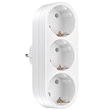 Doppelstecker für Steckdose, 3 in 1 Steckdosenadapter,...