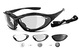 Chillout Rider® | SELBSTTÖNEND | Bikerbrille, Motorradbrille, Multifunktionsbrille, SUPER DEAL | beschlagfrei, windabweisend, HLT® Kunststoff-Sicherheitsglas | Bikersonnenbrille: CR002-as