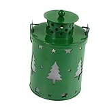 SHINEOFI Weihnachtliche LED Laterne mit Flackernder Flamme Dekorative Lampe für Indoor und Outdoor Festliche Tischdekoration für Weihnachten und Feiertage Energieeffiziente