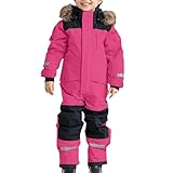 Generisch Schneeanzug Kinder Skioverall Mit Kapuze Windichte Schneeanzug Wasserdicht Atmungsaktiv Skianzüge Verdickt Warm Outdoor Regenoverall Einteiliger Schneeoverall Skianzug Kinder Mädchen