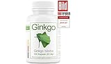 Ginkgo biloba Blattpulver 420mg | aus der Apotheke | 120 Kapseln 4-Monatspackung | aus 8,4 mg 50:1 Extrakt | hochrein, made in Germany | hochdosiert, natürlich, vegan | Testsieger Note sehr gut.